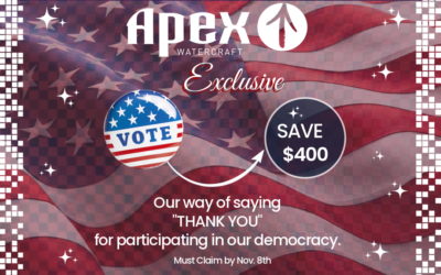 Earn your “I Voted” $400 Discount on an Apex!